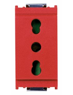 Presa 2Pt 16A P17/11 Rosso
