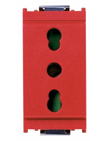 Presa 2Pt 16A P17/11 Rosso
