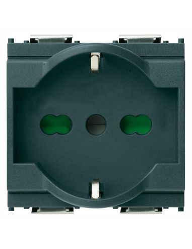 Presa 2Pt 16A Universale Grigio