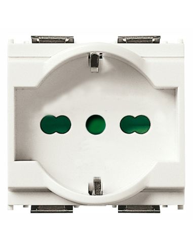 Presa 2Pt 16A Universale Bianco