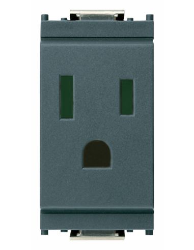 Presa Sicury 2Pt 15A Usasaso Grigio