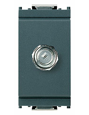 Presa Coassiale Tipo F Femmina Grigio