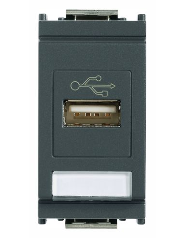 Presa Usb Grigio