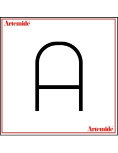 Artemide Alphabet Of Light Lampada Da Parete 'A' Uppercase E Solo Supporto