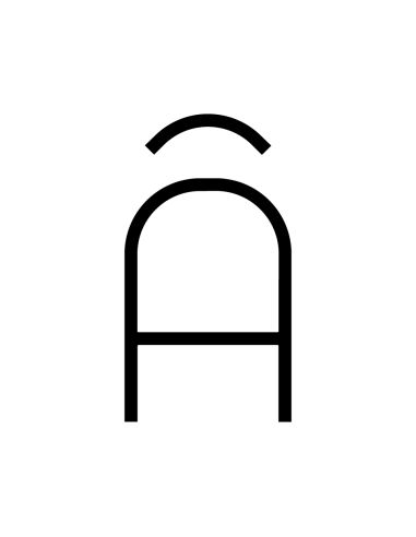 Artemide Alphabet Of Light Lampada Da Parete 'Â' Uppercase