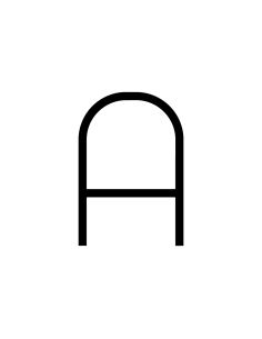 Artemide Alphabet Of Light Lampada Da Parete 'A' Uppercase