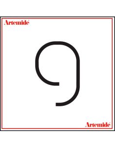 Artemide Alphabet Of Light Lampada Da Parete '9' E Solo Supporto