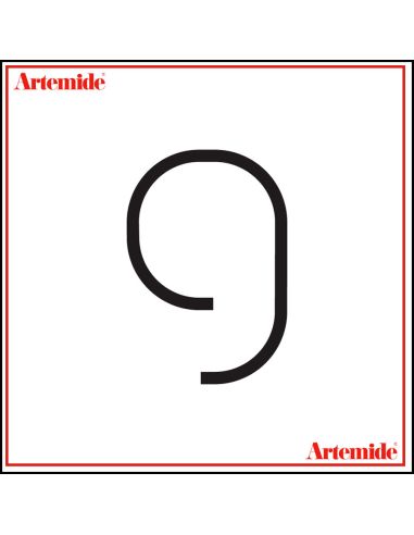 Artemide Alphabet Of Light Lampada Da Parete '9' E Solo Supporto