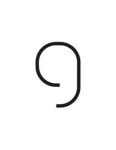 Artemide Alphabet Of Light Lampada Da Parete '9'