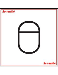 Artemide Alphabet Of Light Lampada Da Parete '8' E Solo Supporto