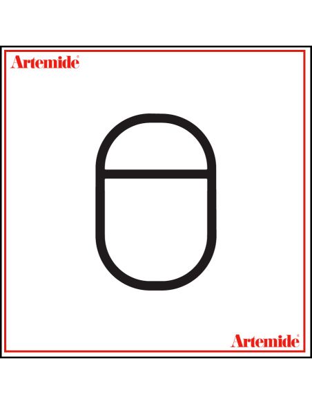 Artemide Alphabet Of Light Lampada Da Parete '8' E Solo Supporto