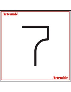 Artemide Alphabet Of Light Lampada Da Parete '7' E Solo Supporto