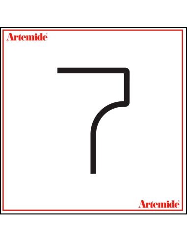Artemide Alphabet Of Light Lampada Da Parete '7' E Solo Supporto