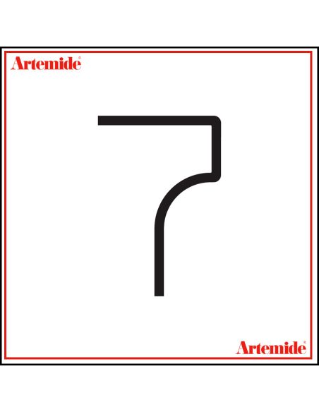 Artemide Alphabet Of Light Lampada Da Parete '7' E Solo Supporto