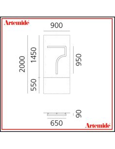 Artemide Alphabet Of Light Lampada Da Parete '7' E Solo Supporto 2