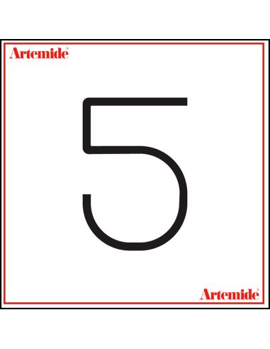 Artemide Alphabet Of Light Lampada Da Parete '5' E Solo Supporto