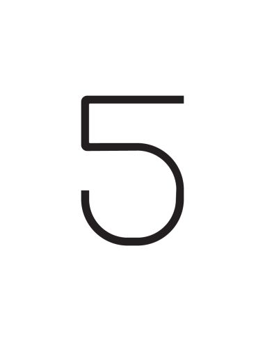 Artemide Alphabet Of Light Lampada Da Parete '5'