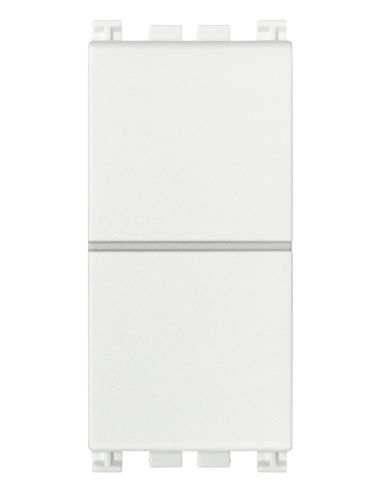 Due Pulsanti Indipend. Nono 10A Bianco