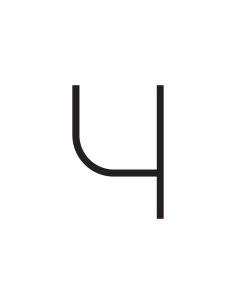 Artemide Alphabet Of Light Lampada Da Parete '4'