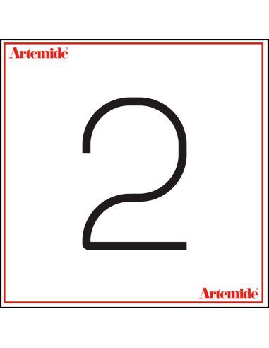 Artemide Alphabet Of Light Lampada Da Parete '2' E Solo Supporto