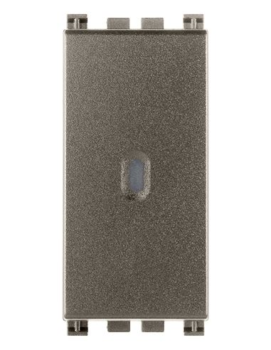 Pulsante 1P No 10A Assiale Metal