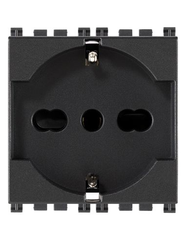 Presa 2Pt 16A Universale Grigio