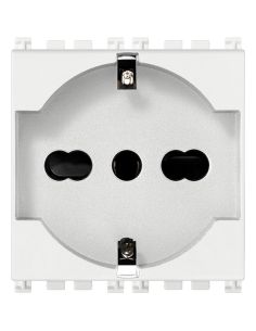 Presa 2Pt 16A Universale Bianco
