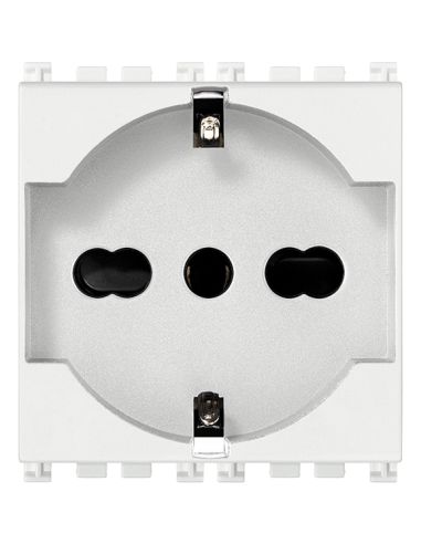 Presa 2Pt 16A Universale Bianco