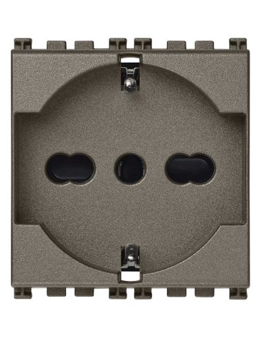 Presa 2Pt 16A Universale Metal