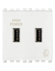 Unit  Alimentazione Usb 5V2,1A 2M Bianco