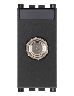 Presa Coassiale Tipo F Femmina Grigio