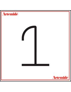 Artemide Alphabet Of Light Lampada Da Parete '1' E Solo Supporto