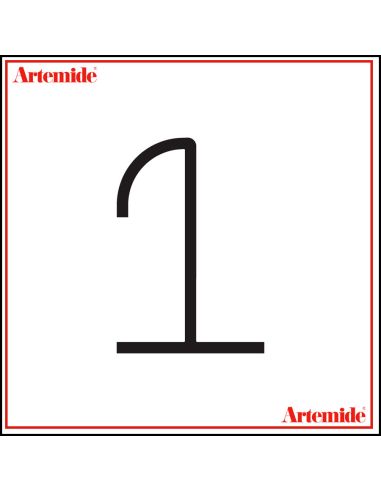 Artemide Alphabet Of Light Lampada Da Parete '1' E Solo Supporto