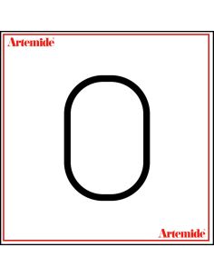 Artemide Alphabet Of Light Lampada Da Parete '0' E Solo Supporto