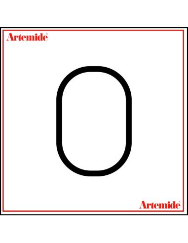 Artemide Alphabet Of Light Lampada Da Parete '0' E Solo Supporto