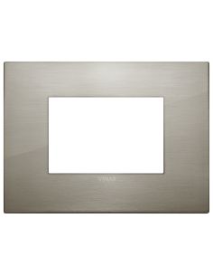 Placca Classic 3M Acciaio Spazzolato