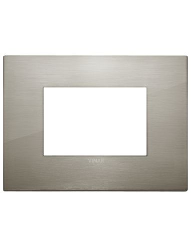 Placca Classic 3M Acciaio Spazzolato