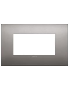 Placca Classic 4M Nichel Nero