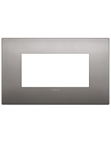 Placca Classic 4M Nichel Nero