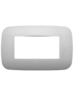 Placca Round 4M Argento Matt