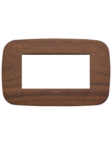 Placca Round 4M Noce