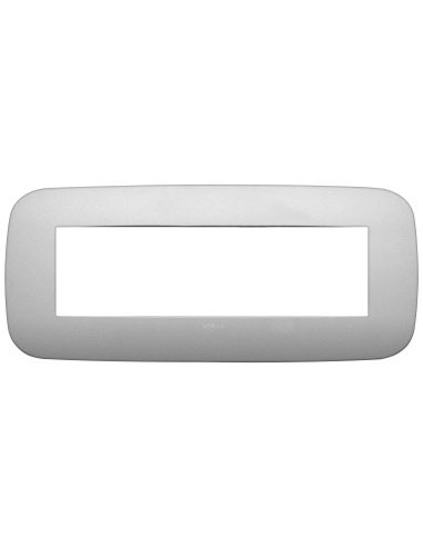 Placca Round 7M Argento Matt