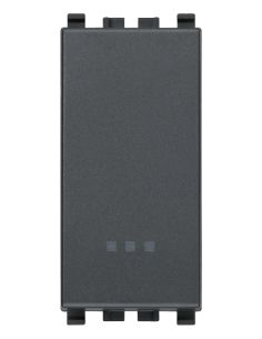 Pulsante 1P No 10A Grigio