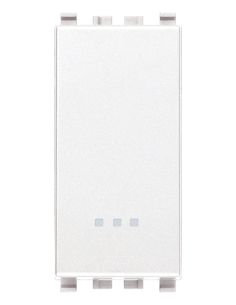 Pulsante 1P No 10A Bianco