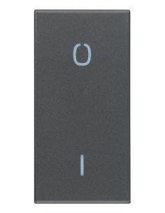 Tasto 1M Simbolo O I Grigio