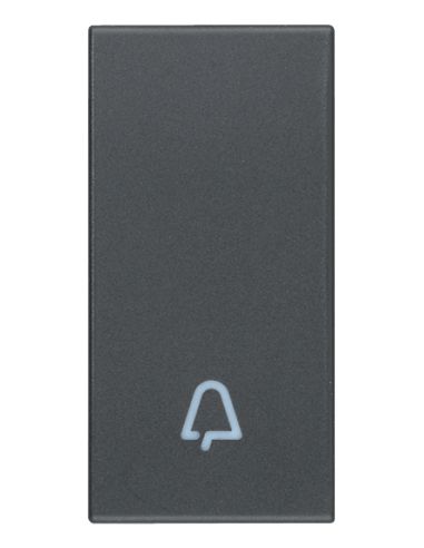 Tasto 1M Simbolo Campanello Grigio