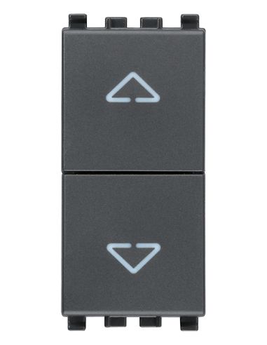 Due Pulsanti Interblocc.Nono 10A Grigio