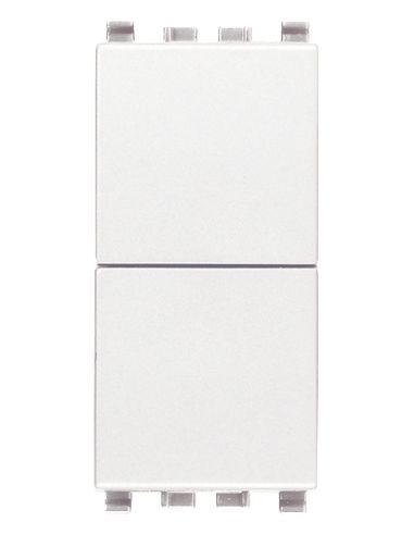 Due Pulsanti Indipend. Nono 10A Bianco