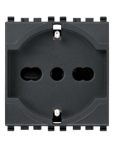 Presa 2Pt 16A Universale Grigio