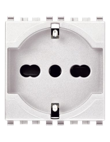 Presa 2Pt 16A Universale Bianco